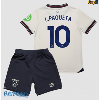 West Ham United Lucas Paqueta #10 Echipament de Fotbal Replică 2025-26 Copii Deplasare (+ Șorturi)